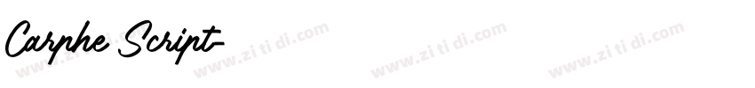 Carphe Script字体转换